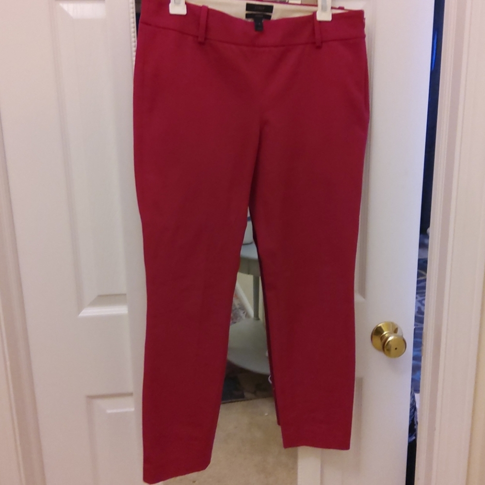 Jcrew magenta ankle pants